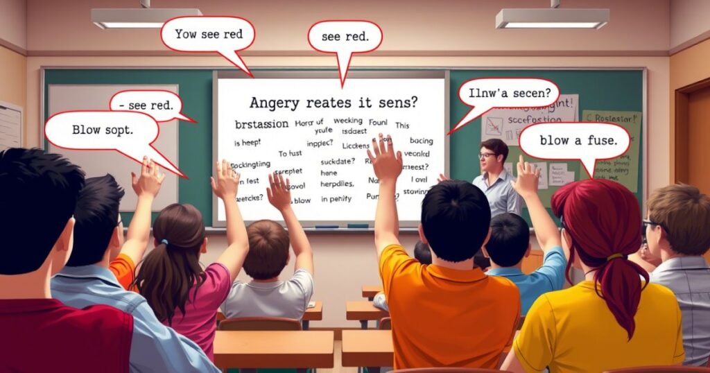 MCQs: Idioms for Anger Quiz