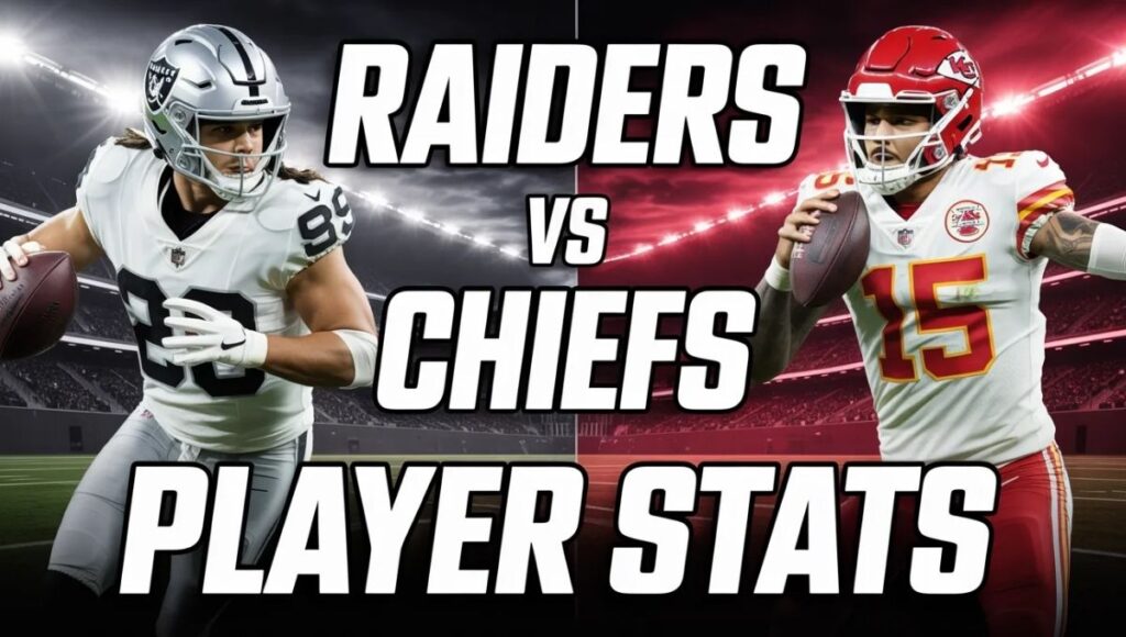 Las Vegas Raiders vs Kansas City Chiefs Match Player Stats